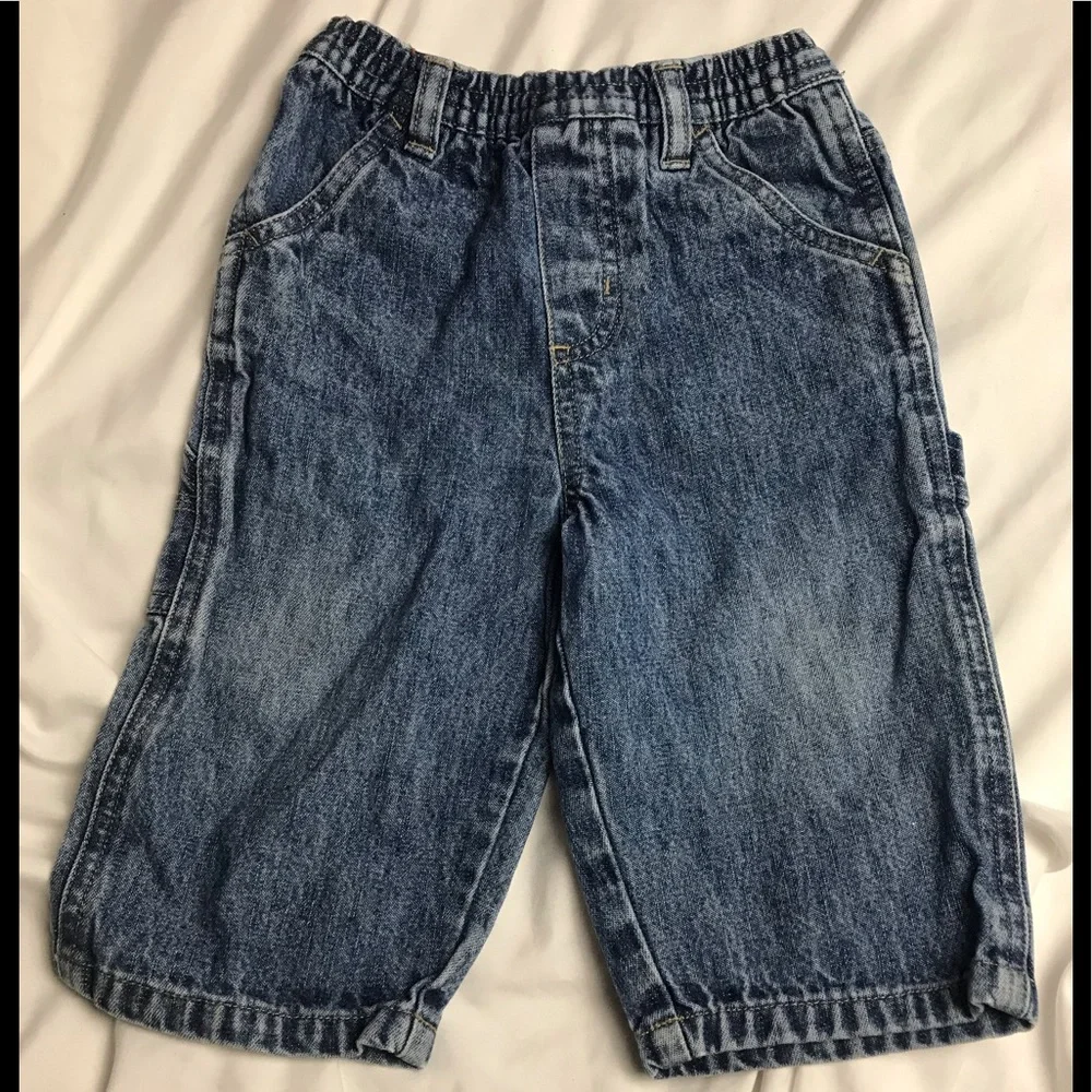 CARTERS thin puffer vest Cherokee jean pants 9M